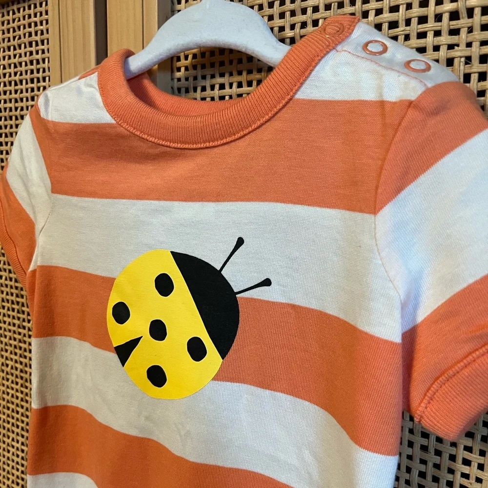 NWT Hanna Andersson Baby Graphic Romper 12-18M - Picture 4 of 6